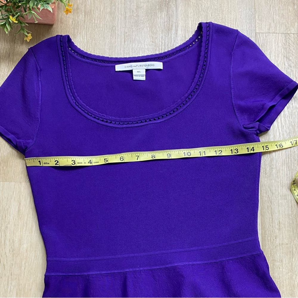 Diane Von Furstenburg St. Petersburg Mini Dress in Purple - Picture 7 of 10